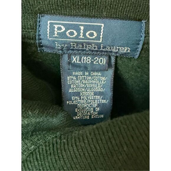 Polo Ralph Lauren Estate Shawl-Collar Sweater In Green Size XL(18-20) - Picture 8 of 11